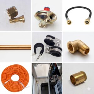 Complete gasinstallatie set voor boten – propaan & butaan