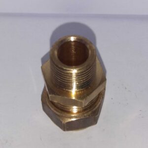 Messing rechte knelkoppeling 12mm x 3/8 buitendraad - Afbeelding 4