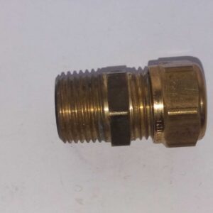 Messing rechte knelkoppeling 12mm x 3/8 buitendraad - Afbeelding 6