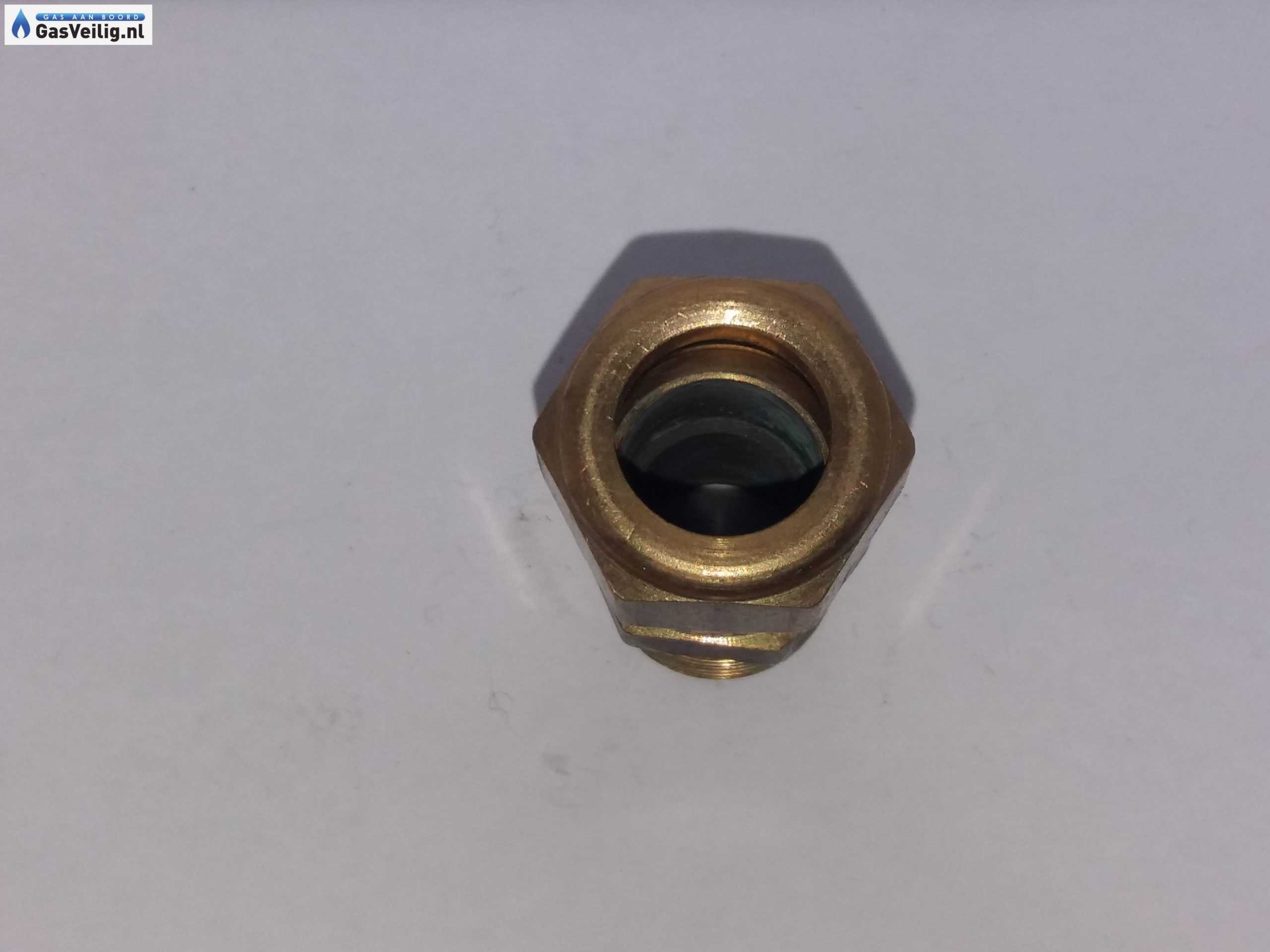 Messing rechte knelkoppeling 12mm x 3/8 buitendraad - Afbeelding 7