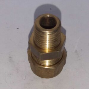 Messing rechte knelkoppeling 12mm x 3/8 buitendraad - Afbeelding 9