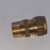 Messing rechte knelkoppeling 12mm x 3/8 buitendraad