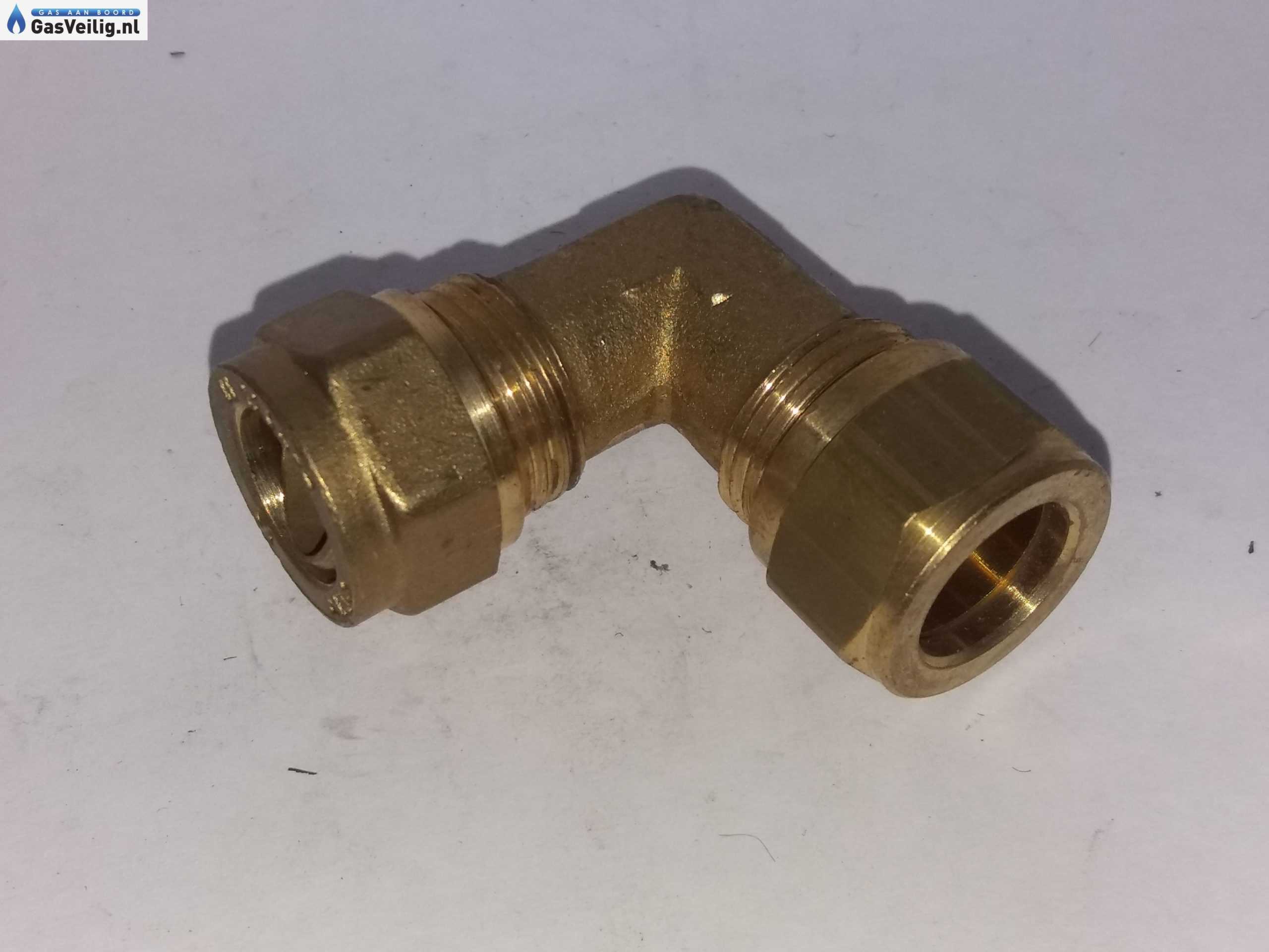 Messing knie knelkoppeling 12mm x 12mm - Afbeelding 4