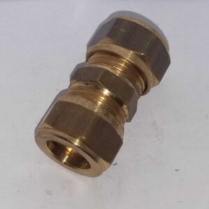Messing rechte knelkoppeling 15mm x 15mm - Afbeelding 3