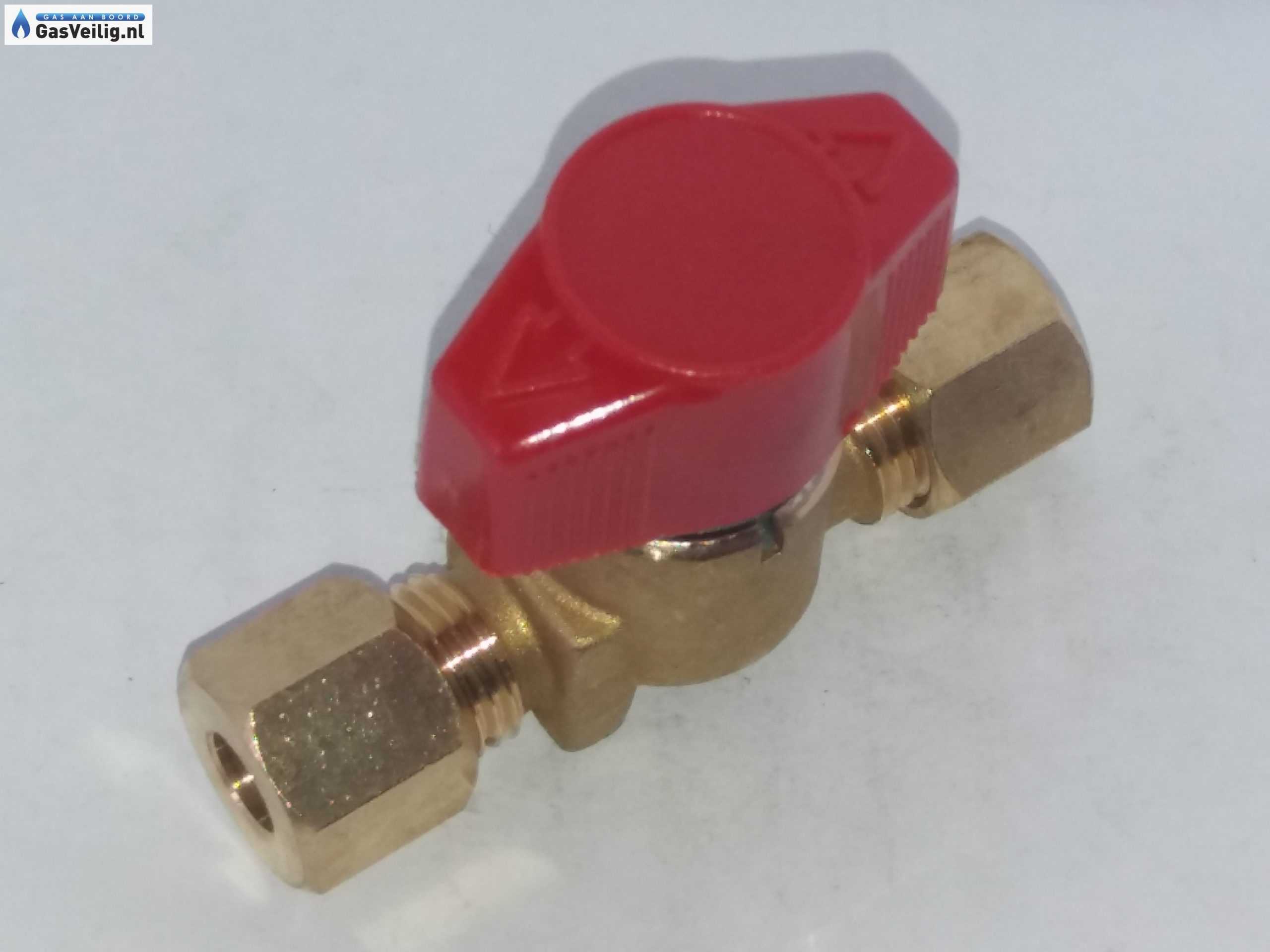 Complete set onderdelen voor het aanleggen van een nieuwe gasinstallatie met 1 gebruikstoestel met een 8 mm knelaansluiting. - Afbeelding 3
