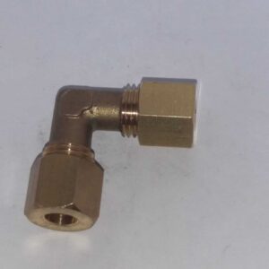 Messing knie knelkoppeling / knelfitting 8 mm x 8 mm