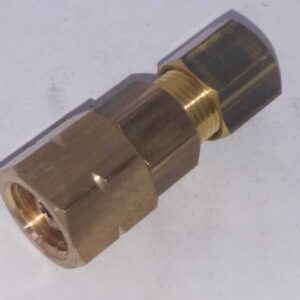Alternative view of 8mm messing knelkoppeling x 1/4 linkse binnendraad