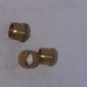 8mm messing knelring met Borst