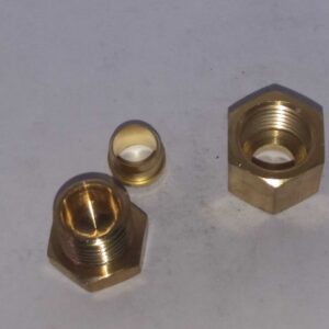 8mm messing eindstop - Afbeelding 3