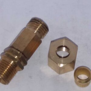 8mm messing knelkoppeling x 1/4 links buitendraad - Afbeelding 3