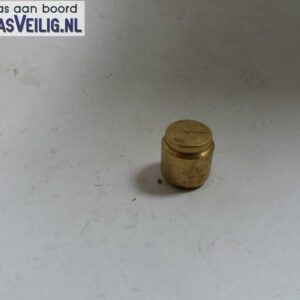 Messing blindstop voor 8mm snelsluitkraan of 8mm messing knelkoppeling kompleet met wartelmoer - Afbeelding 3
