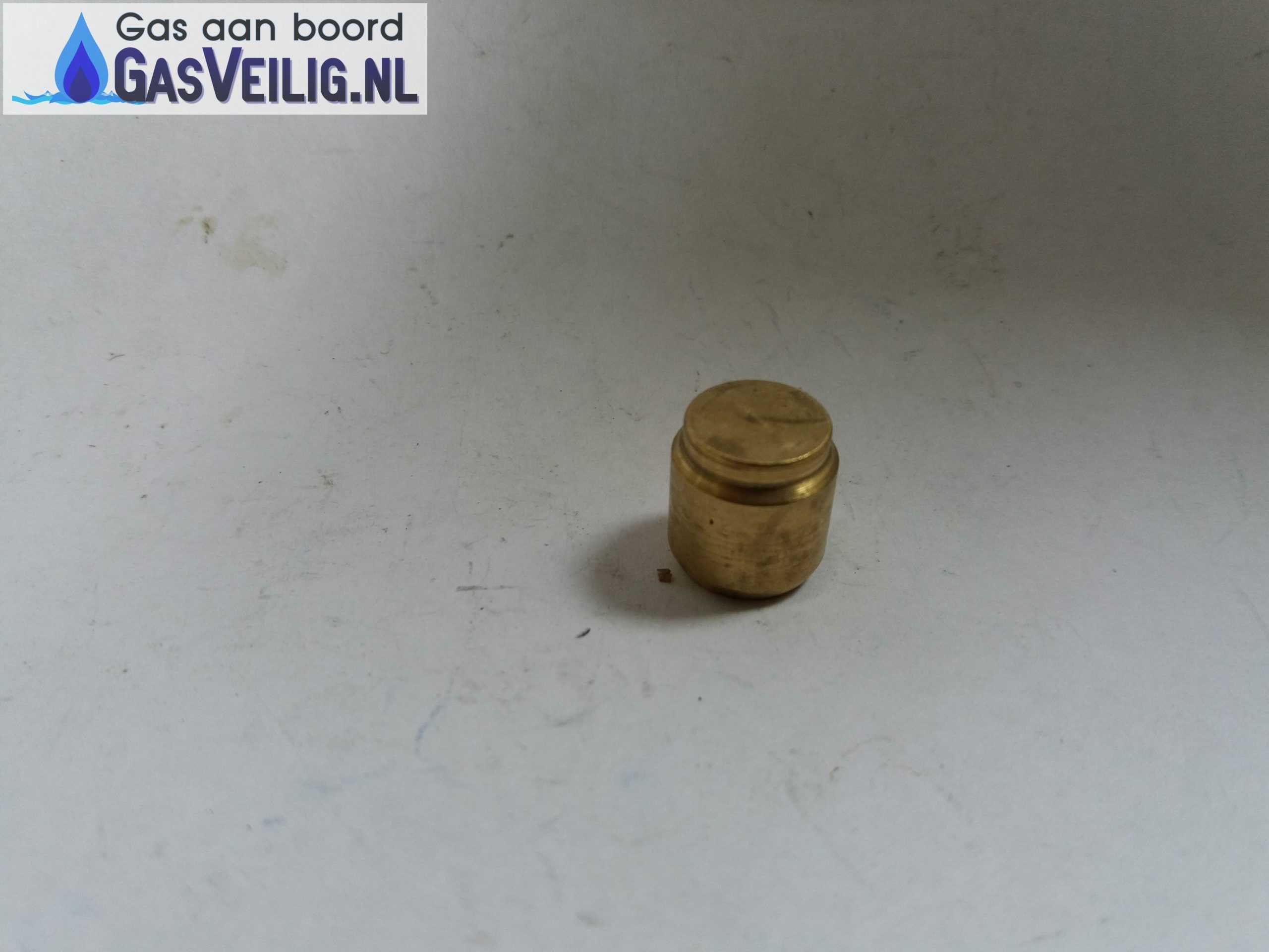 Messing blindstop voor 8mm snelsluitkraan of 8mm messing knelkoppeling kompleet met wartelmoer - Afbeelding 3