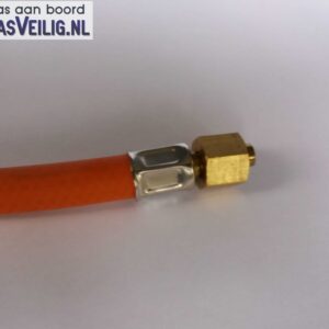 RVS Flexibele gasslang 100 cm lang 2  x m14 x1.5 binnendraad. - Afbeelding 3