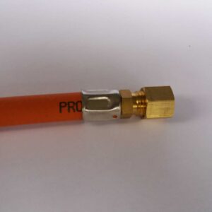 Optimit rubber gasslang 40 cm lang 2 x 8mm knelkoppeling