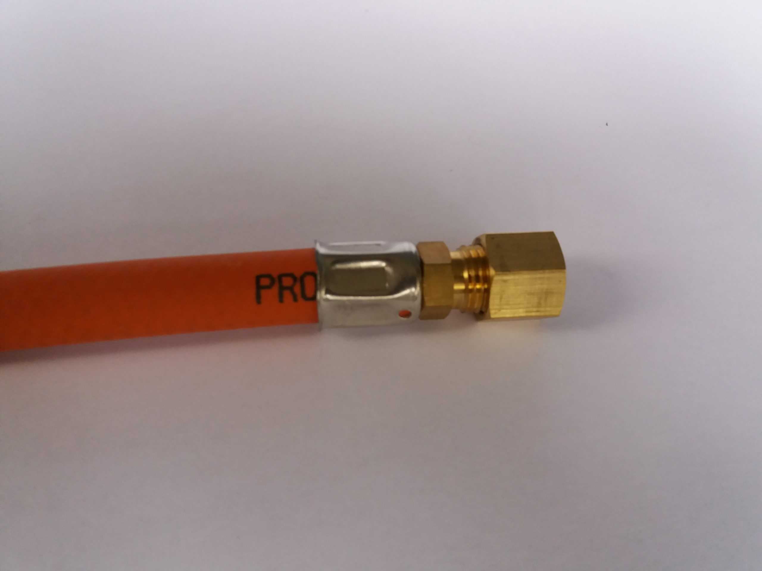 Optimit rubber gasslang 100 cm lang 2 x 8mm knelkoppeling