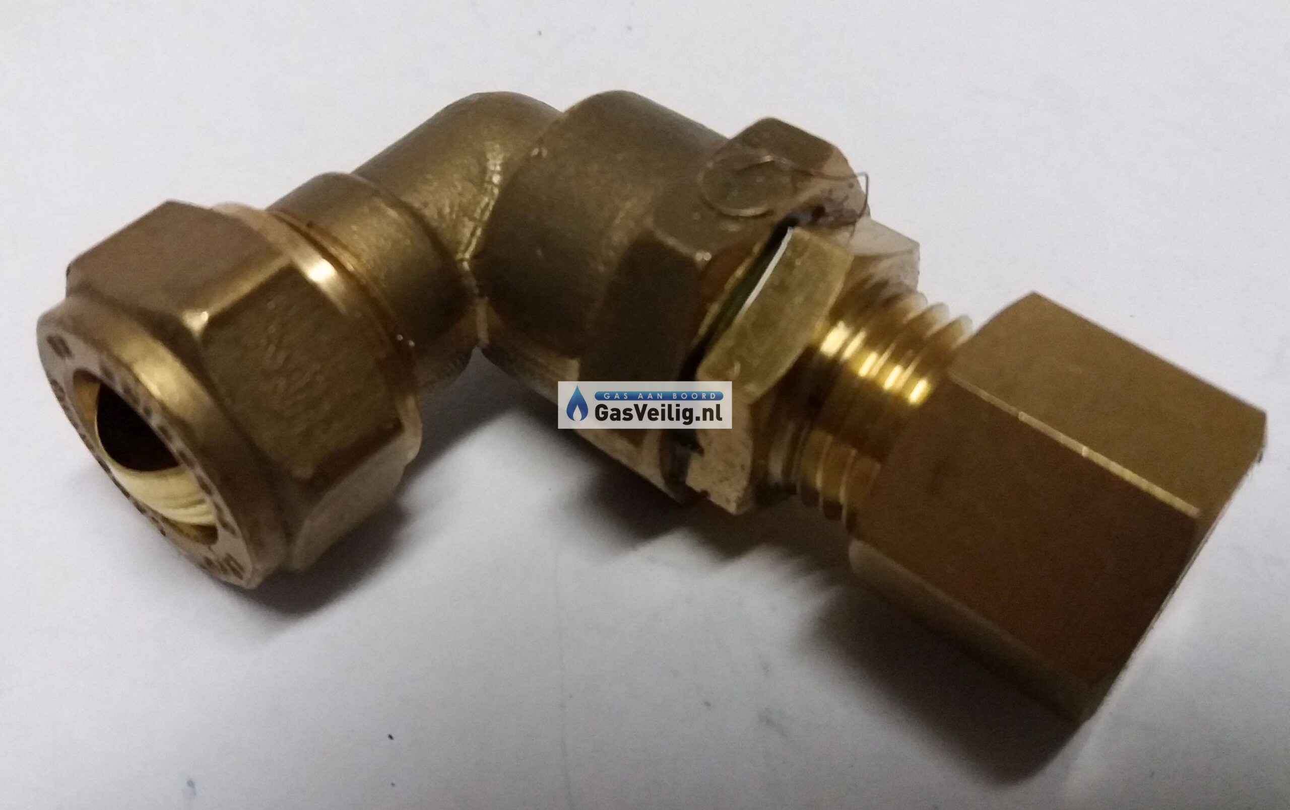 Messing knie knelfitting 8 mm x 12 mm