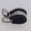 13 mm Leidingbeugel RVS met Rubber manchet voor 12 mm koperen gasleiding