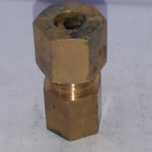 Messing 8mm knelkoppeling recht 1/8 binnendraad x 8mm knel. - Afbeelding 4