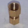 Messing 8mm knelkoppeling recht 3/8 binnendraad x 8mm knel.