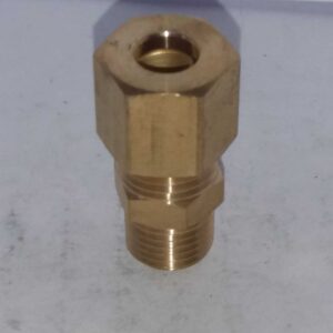 Rechte messing knelkoppeling 8 mm x 1/4 buitendraad - Afbeelding 4