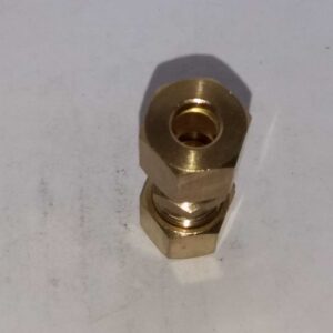 Messing knelkoppeling 8mm x 8mm recht. - Afbeelding 3