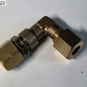 Alternative view of 8mm messing knelkoppeling knie x 1/4 links binnendraad
