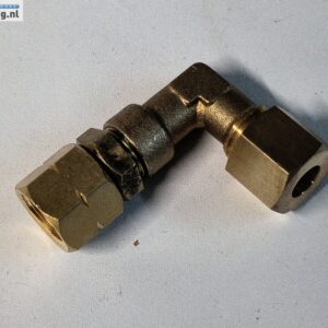 8mm messing knelkoppeling knie x 1/4 links binnendraad - Afbeelding 4