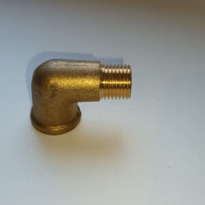Alternative view of Messing Messing knie fitting 1 x 1/4 binnendraad x 1/4 buitendraad