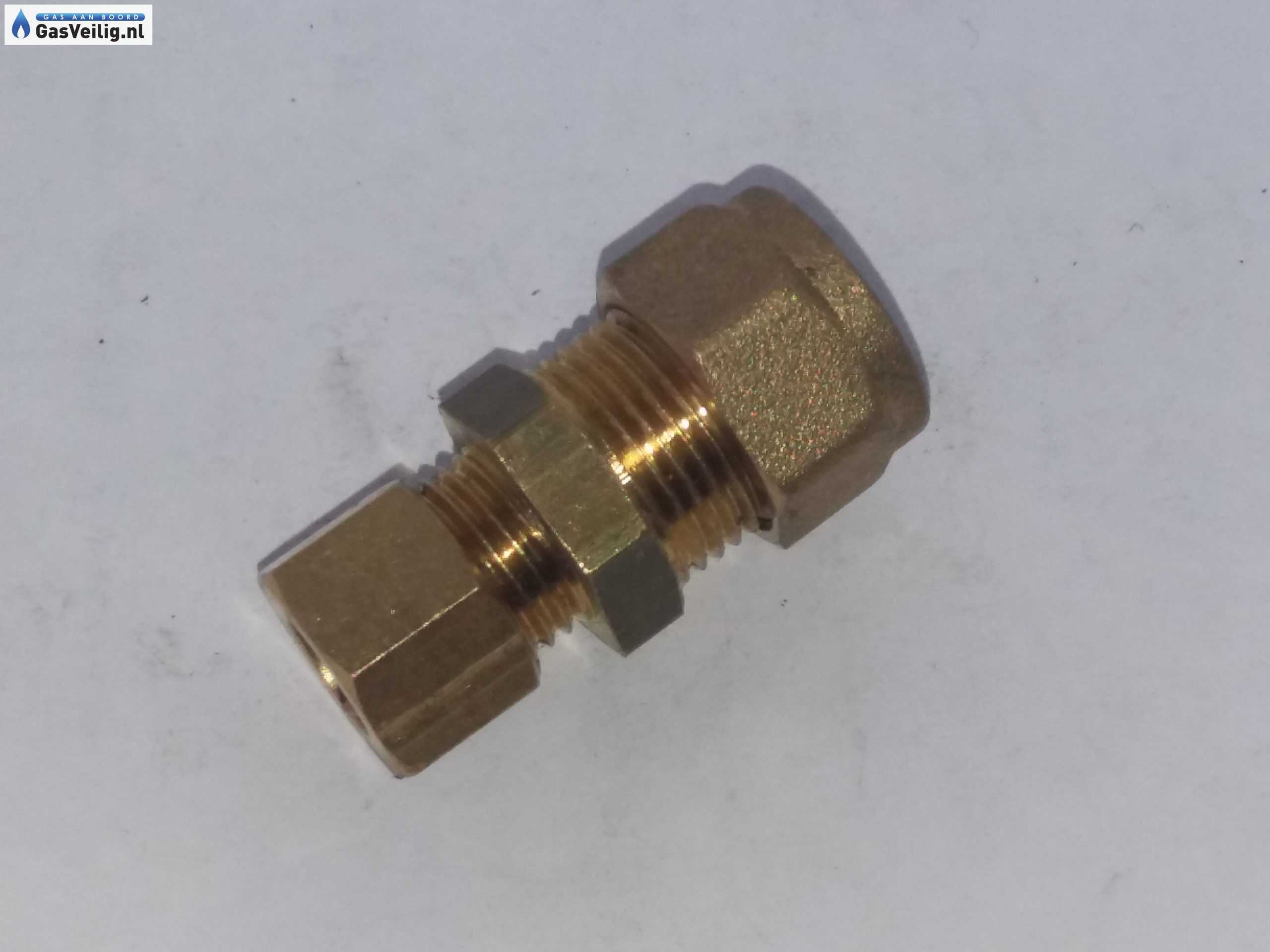 Messing verloop knelkoppeling 8 mm x 10 mm - Afbeelding 5