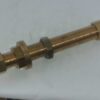 Messing schotkoppeling / schotdoorvoer 8mm x 8mm 120mm lang.