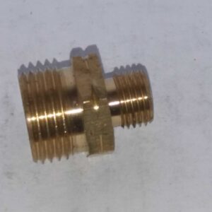 Messing fitting 1/4 buitendraad x din Shell buitendraad - Afbeelding 3