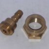 Messing 8 mm slangtule x wartel M20 x 1.5 (setje)
