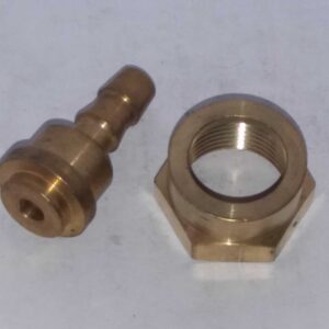 Messing 8 mm slangtule x wartel M20 x 1.5 (setje)