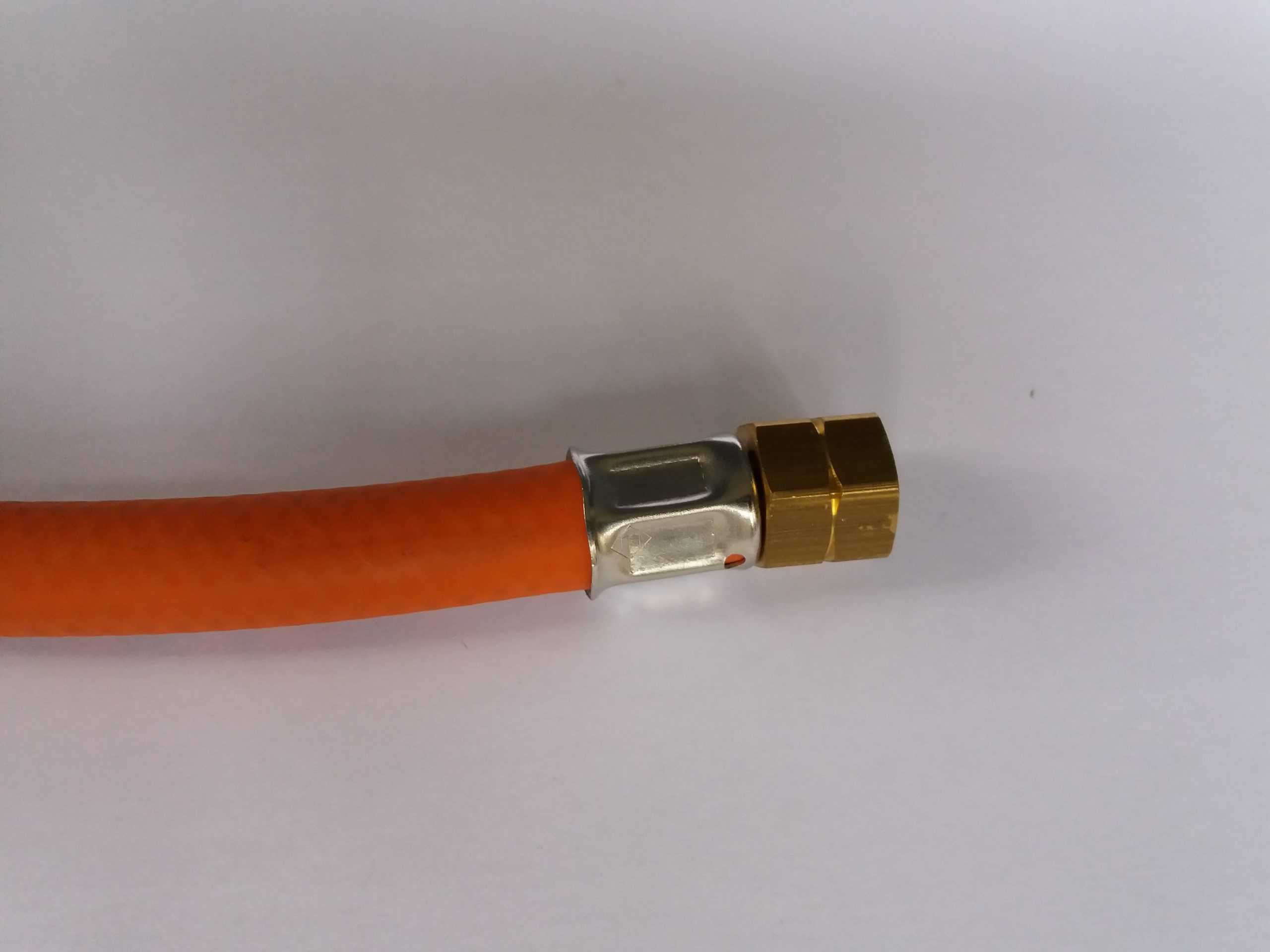 Optimit rubber gasslang 100 cm lang 2 x 1/4 links binnendraad