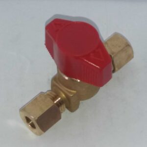 Messing snelsluitkraan 8 x 8 mm voor gasinstallatie op boot