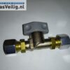 Snelsluitkraan / Afsluiter 12 x 12 mm Chroom vernikkeld.
